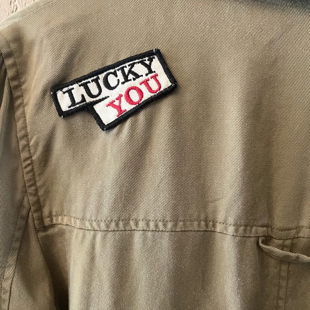 ZARA  Utility Patch Jacket Women’s Small Khaki 100% Cotton - Image 6