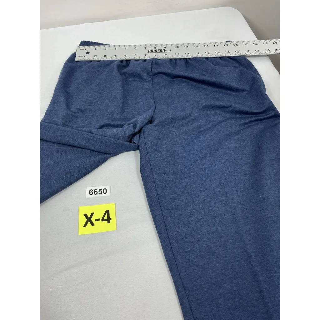 Womans Excellent Cond. Alfred Dunner Petite Pull On Capri Casual Pants Blue PL - Image 4