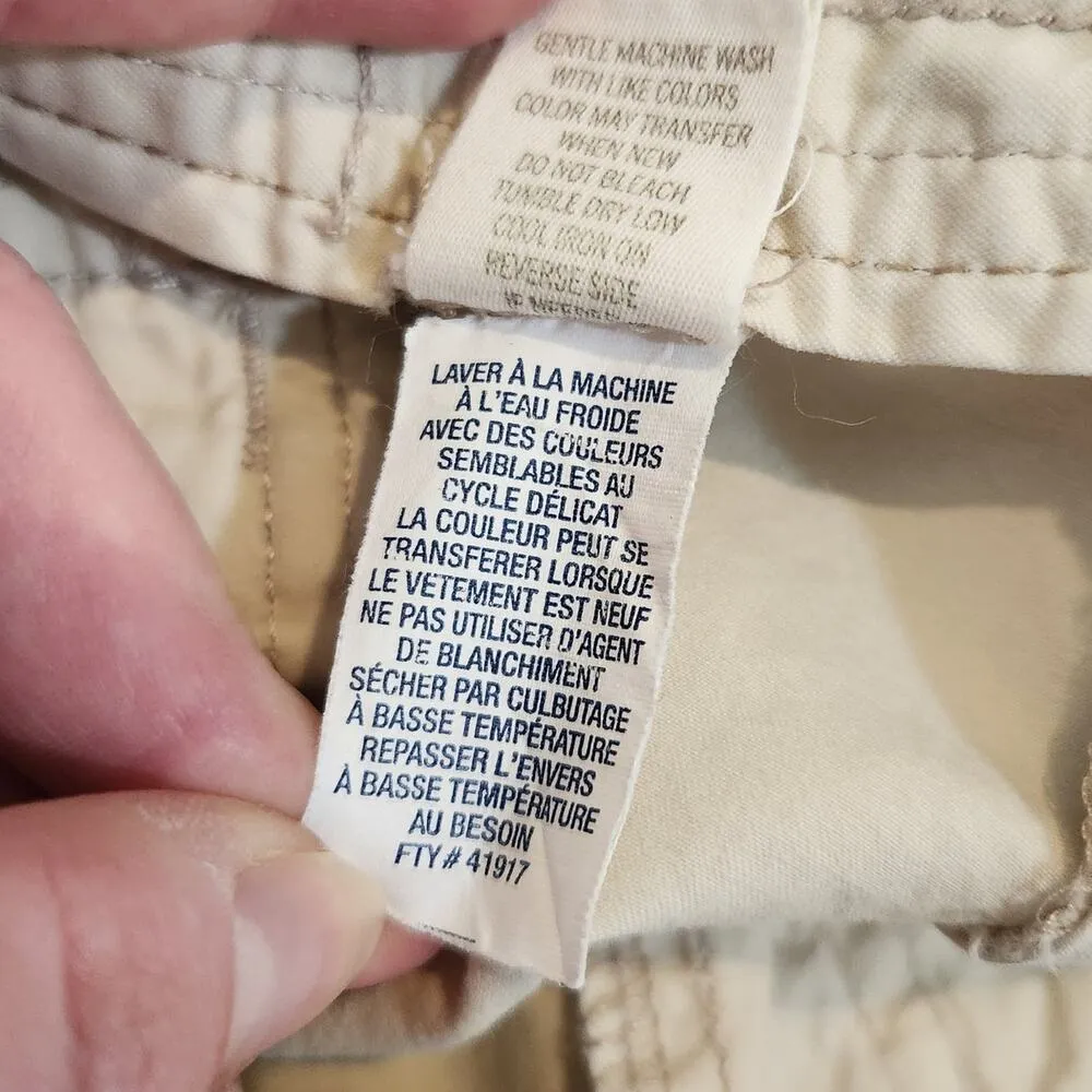 American Eagle Twee Beige Classic Vintage Cargo Short Y2K Outdoors Size 8 - Image 11