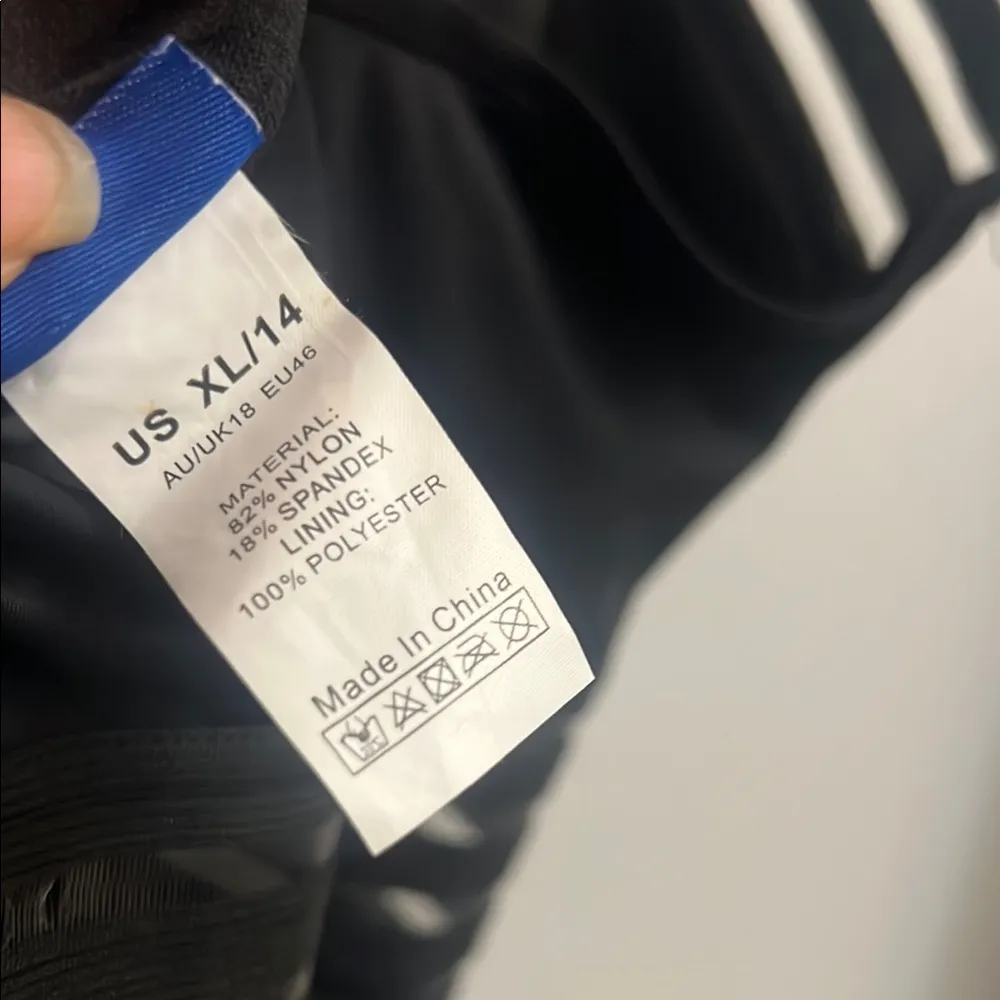 Hilor One Piece Swimsuits Slimming High Waisted Bathing Suits Front Crossover XL Black - Image 9