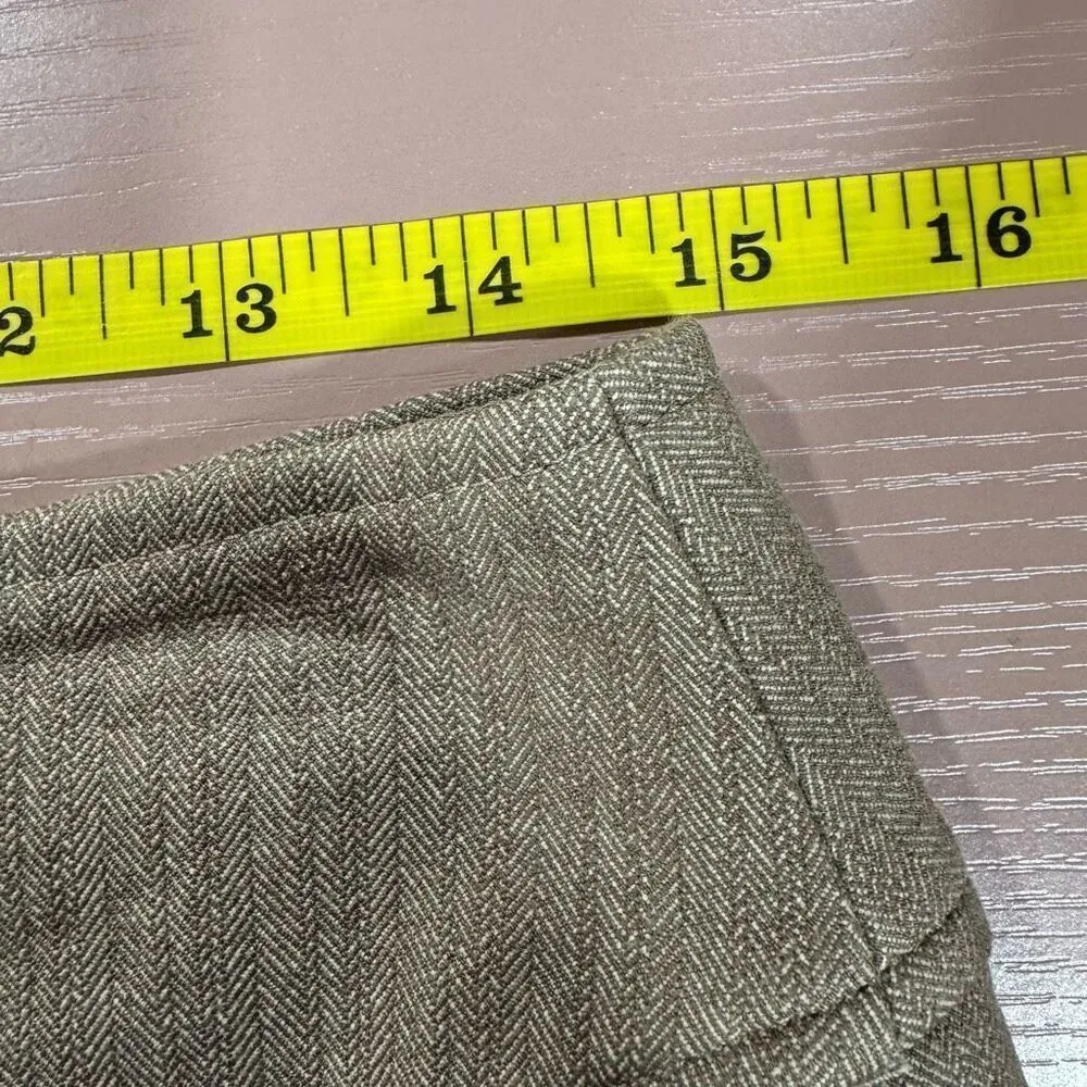 Banana Republic Tan Herringbone Pencil Skirt - Image 7