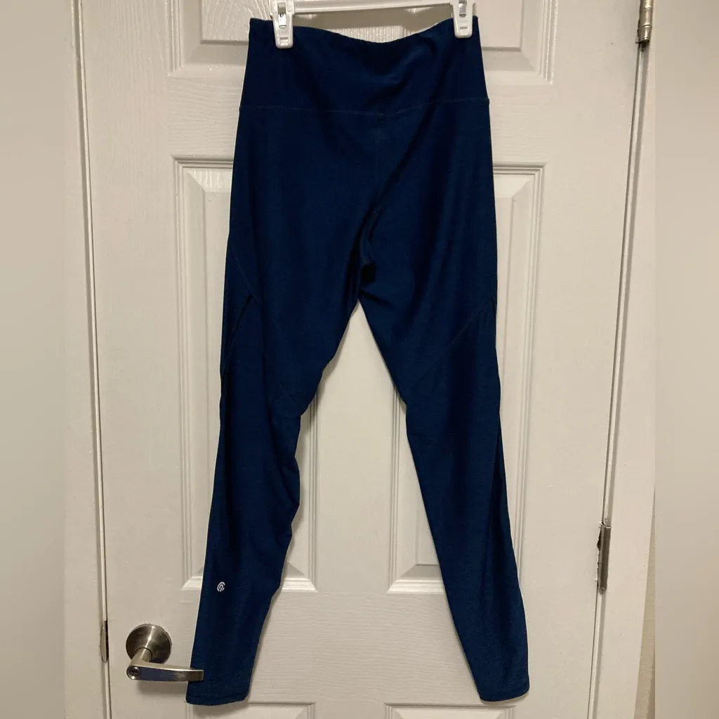 Champion Heather Navy Blue Lattice Detail Leggings - Image 9