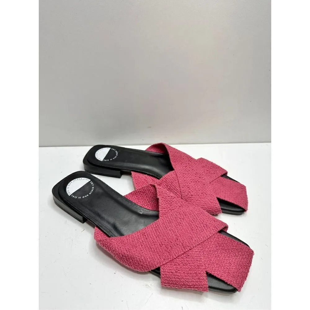 This is‎ our other line mules Womens Size 7 Red Slip On Slide Shoes - Image 2