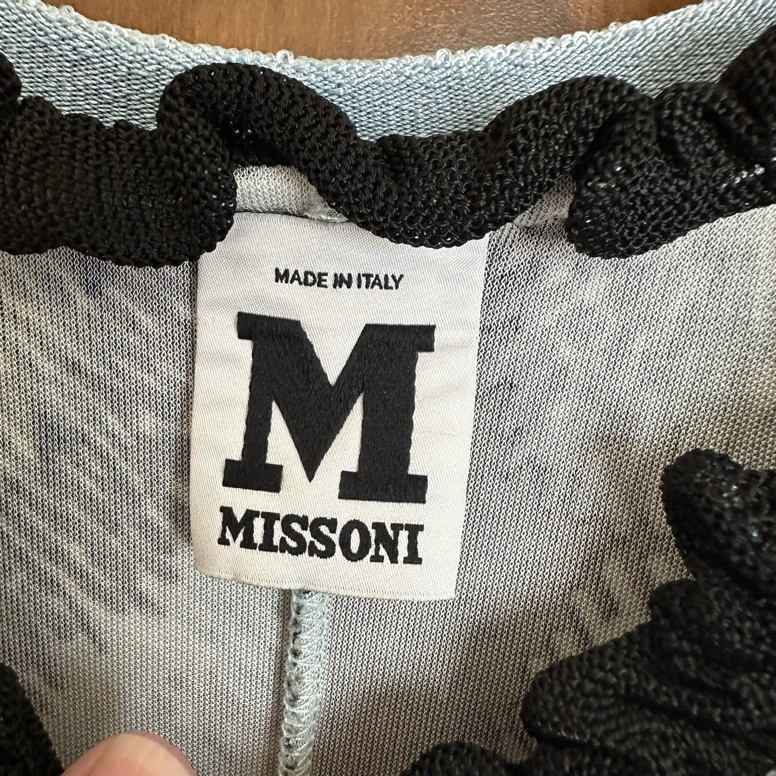 M by Missoni Dress Size 8 Colorful Knit Midi Sleeveless Stretchy Designer Artsy - Image 2