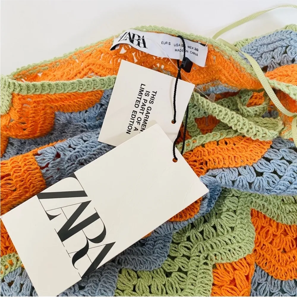 Zara limited edition crochet mini dress BLOGGERS FAVORITE!! - Image 15