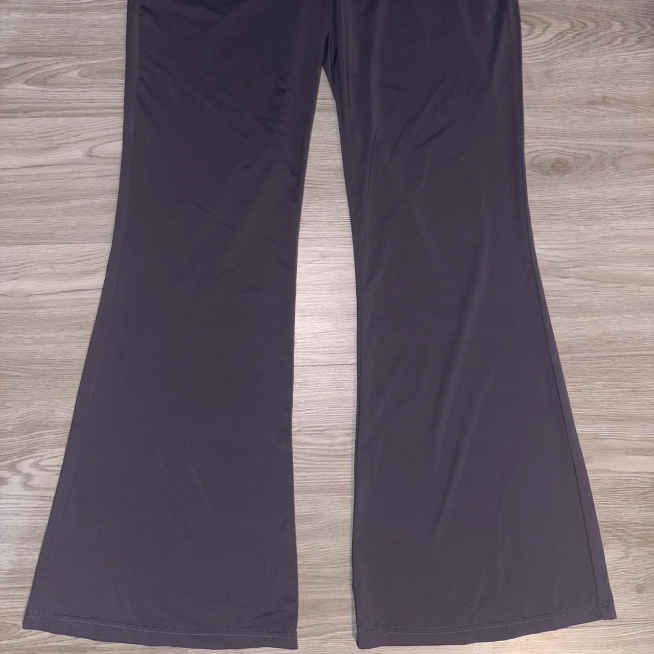 Princess Polly Silver Gray Bell Bottom Flare Pants - Image 4