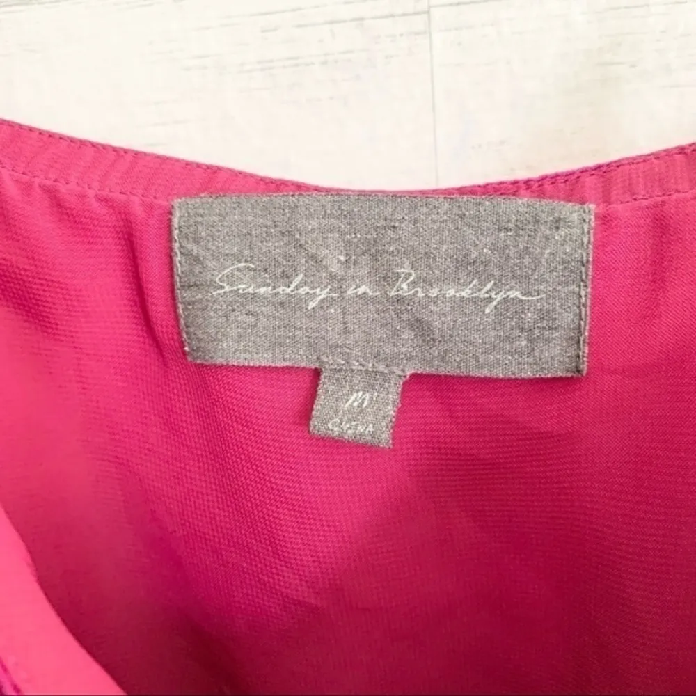 Anthropologie Sunday in Brooklyn Pink Hi Low Dress - Image 4