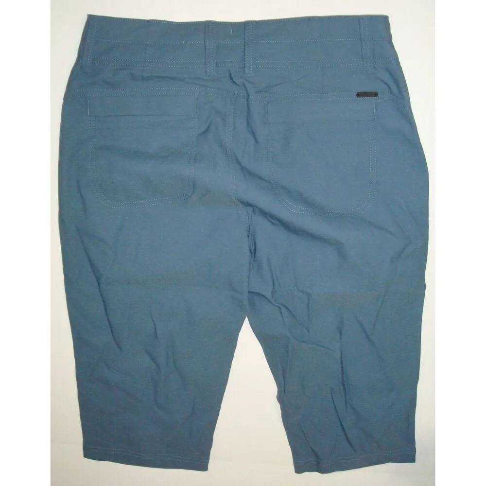 Womens 4 New Blue Hike Shorts Pocket Long UPF 50 Trail Alana Prana Knicker Knee - Image 6
