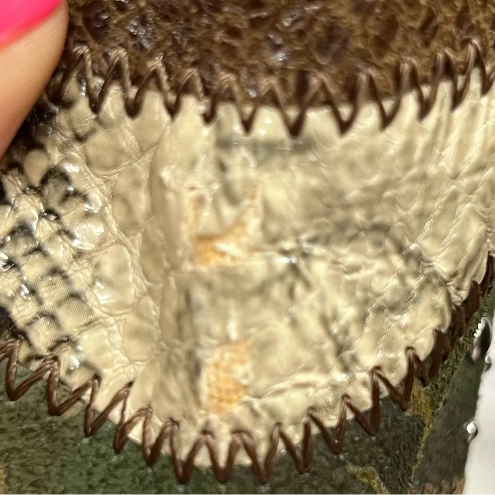 Justin Gypsy leather Boots 7B cowboy cowgirl patchwork - Image 14