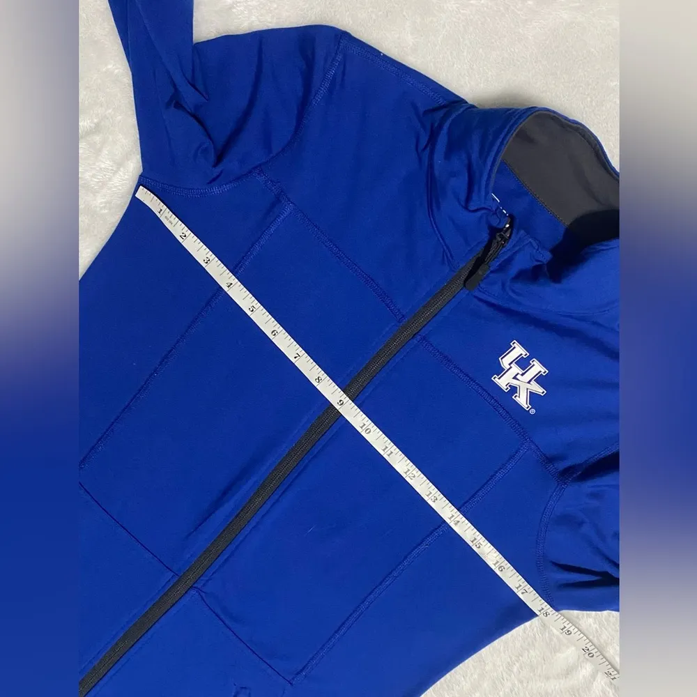 UK Full Zip Performance Jacket Blue Size Medium - Image 5