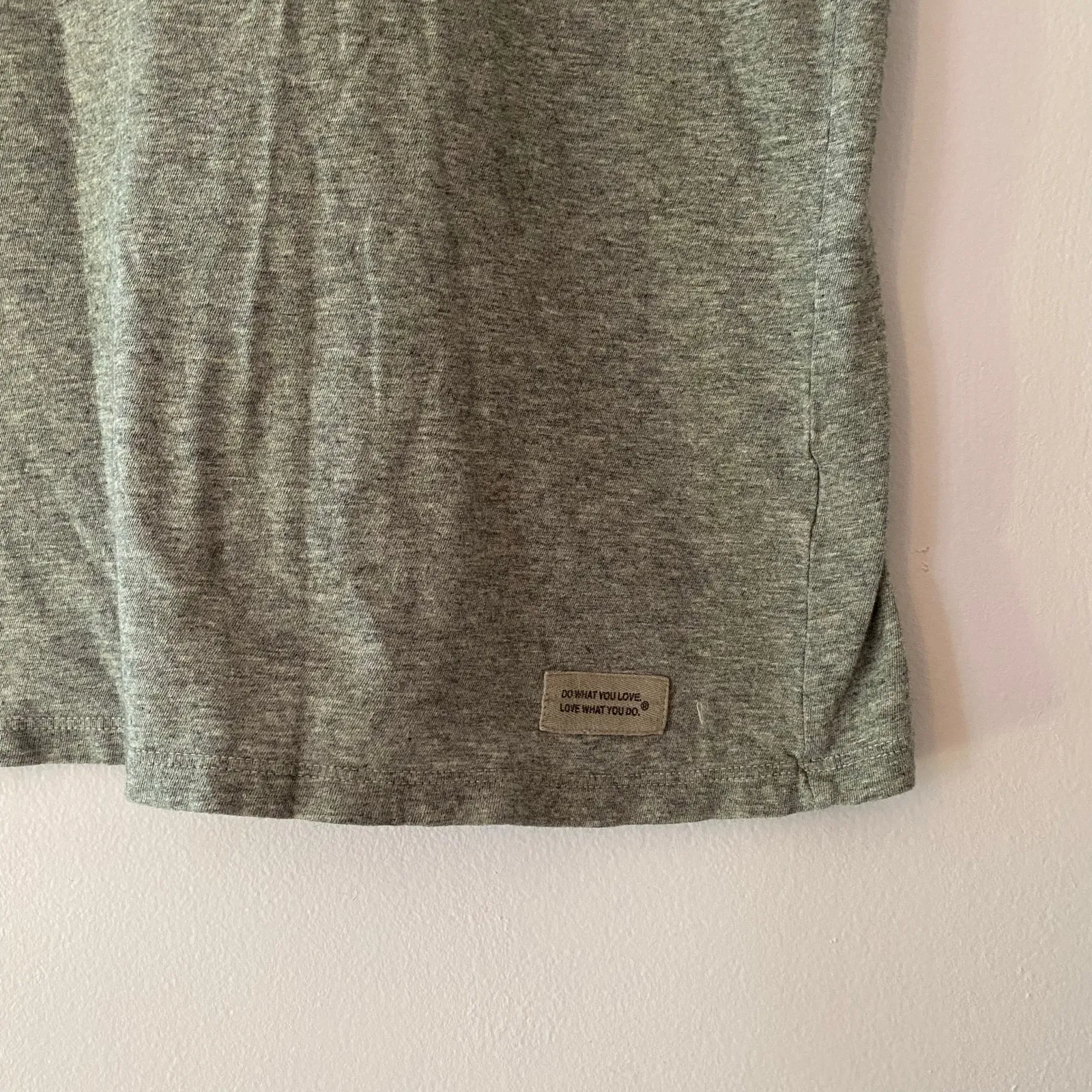 Life Is Good Gray Basic T-Shirt Normcore Casual Cotton Women's size Medium - Image 5
