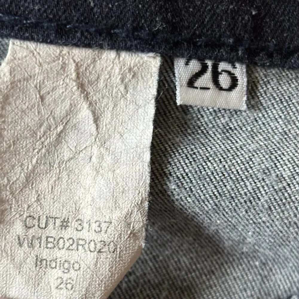 Rag Bone Size 26 Indigo Blue Stretchy Mini Denim Skirt Pencil - Made in USA - Image 5