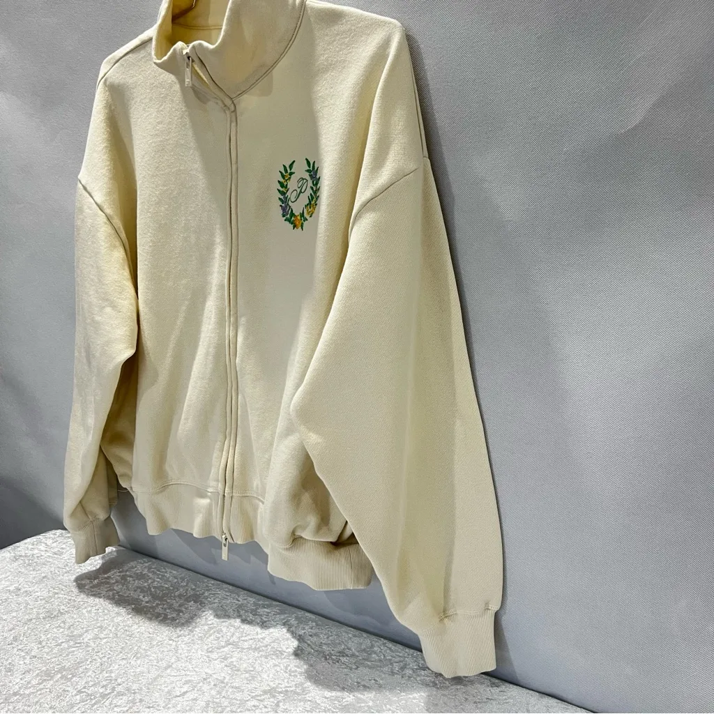 Pink Victoria Secret Ivy Full Zip Fleece Mock Neck Sweatshirt Size Medium Jacket - Image 7