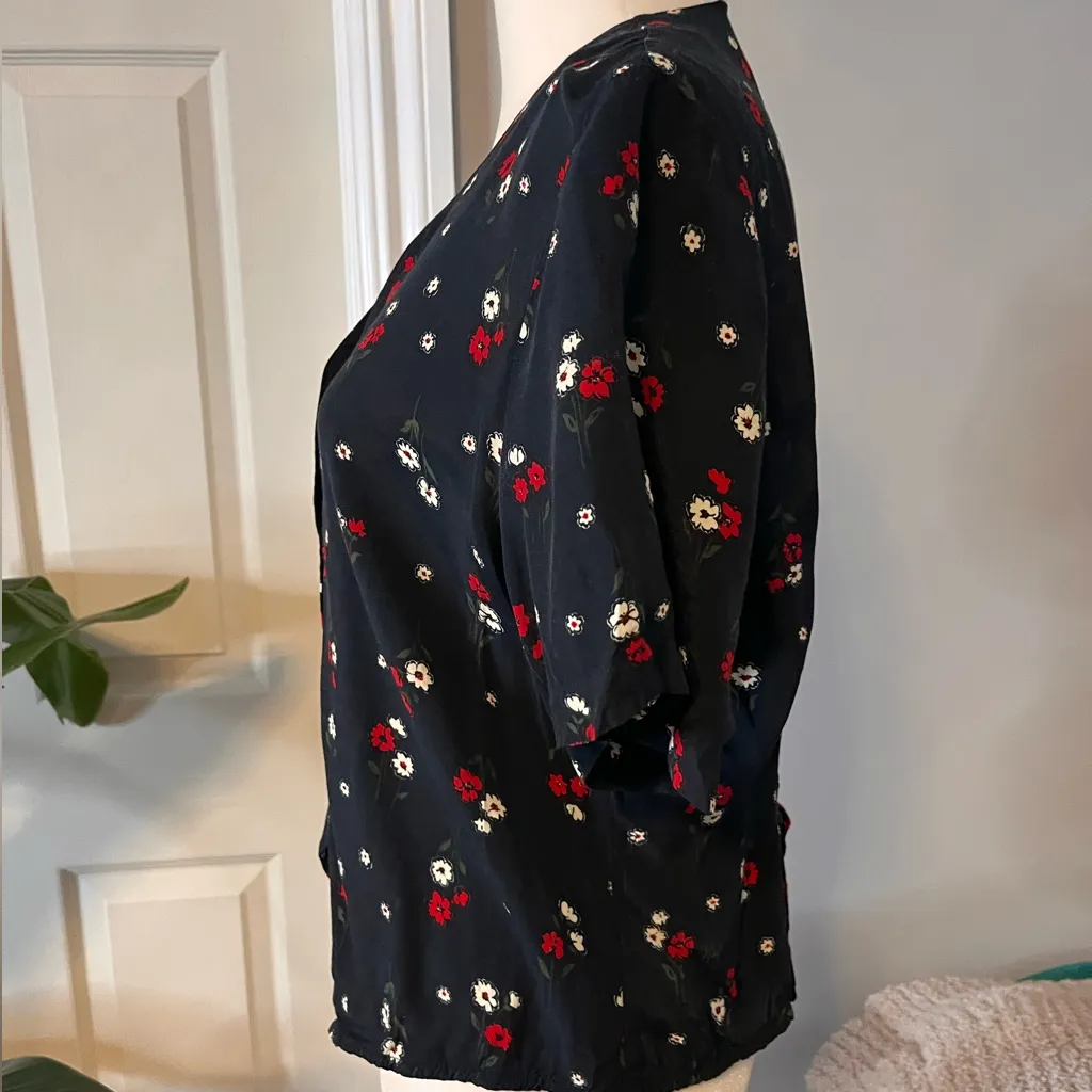 Sag and harbor petite floral dainty french vibes blouse size medium - Image 8