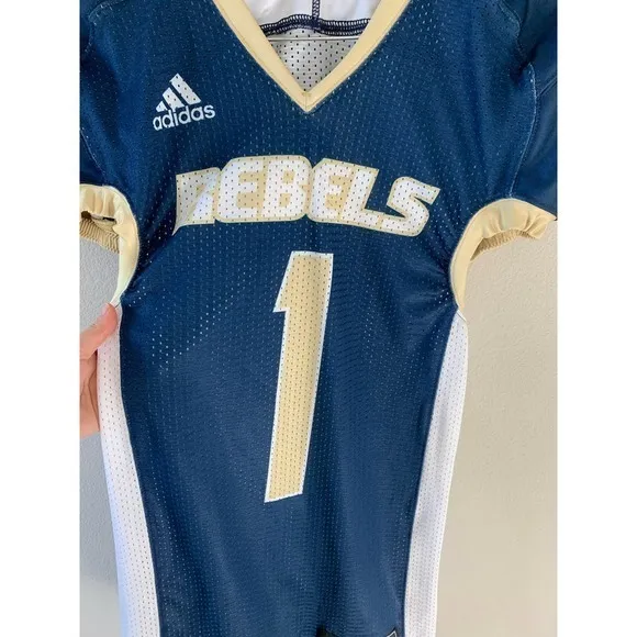 ADIDAS Rebel 1 White‎ ad Navy Football T-Shirt - Image 3