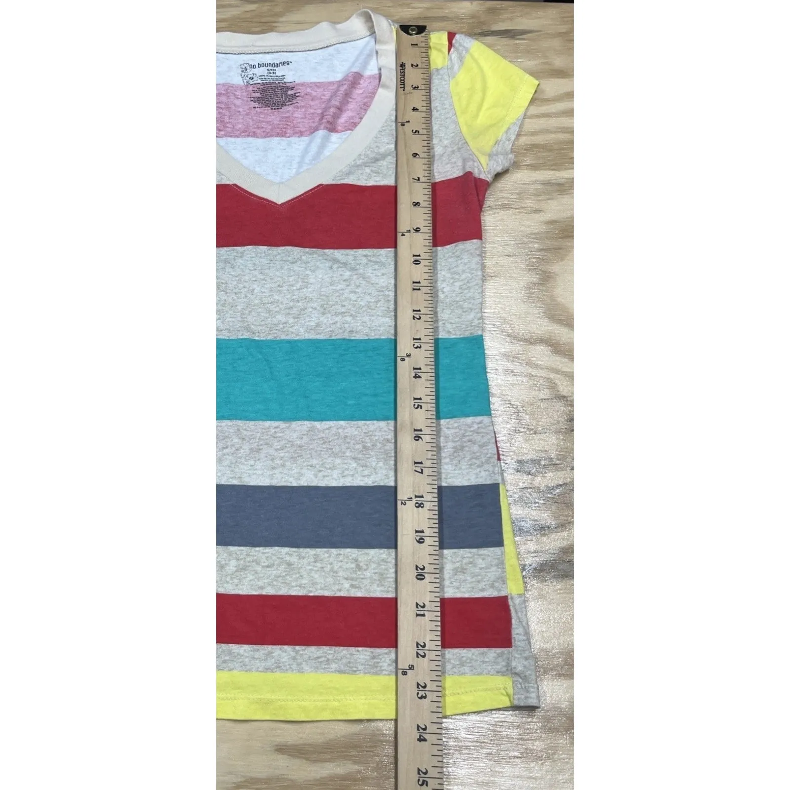 No Boundaries Juniors Y2K Retro Tank Top Striped Stretch Size Small Colorful - Image 10