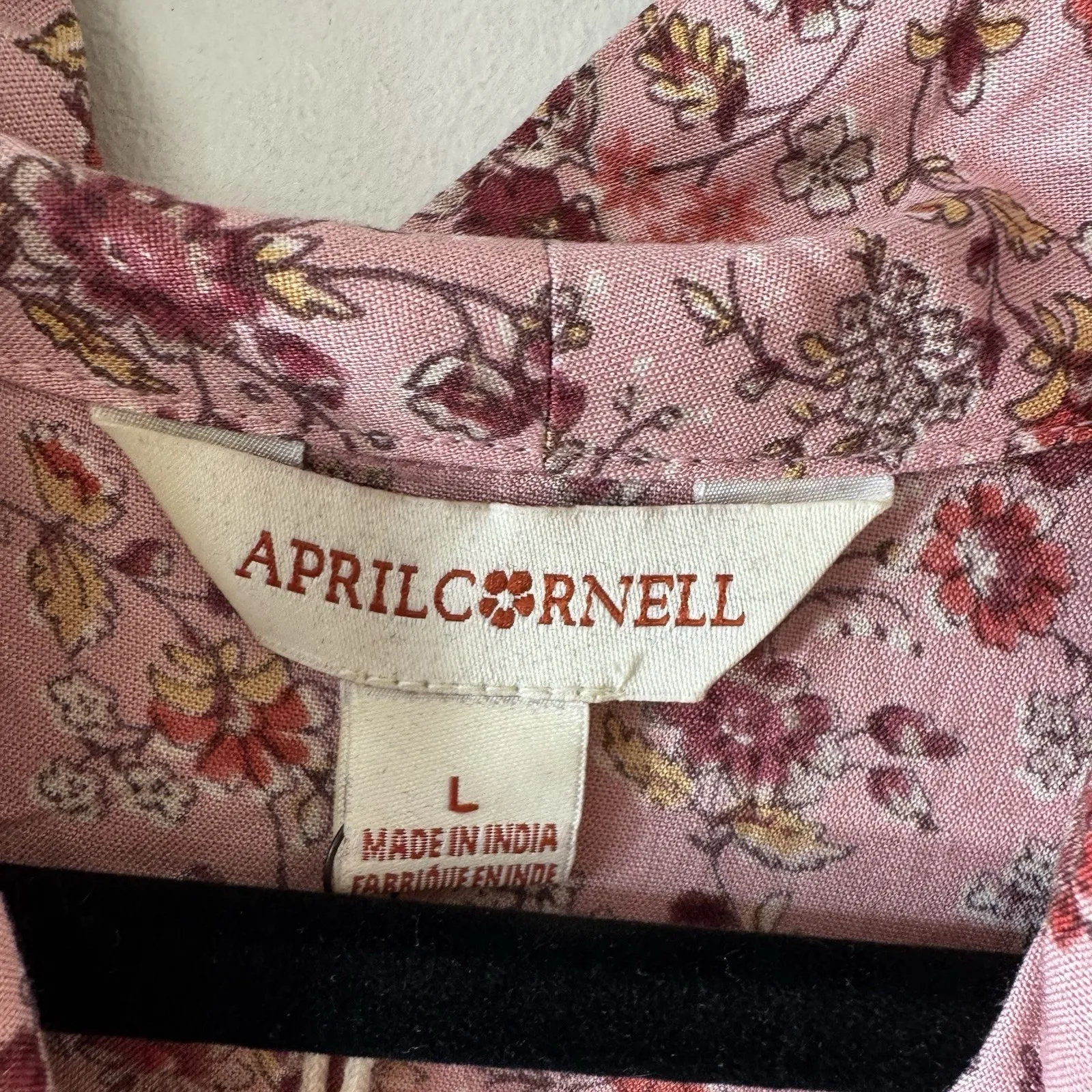 April Cornell Milli Floral Rose Midi Dress Prairie Cottage Women's Size L NWT Pink Size L - Image 8