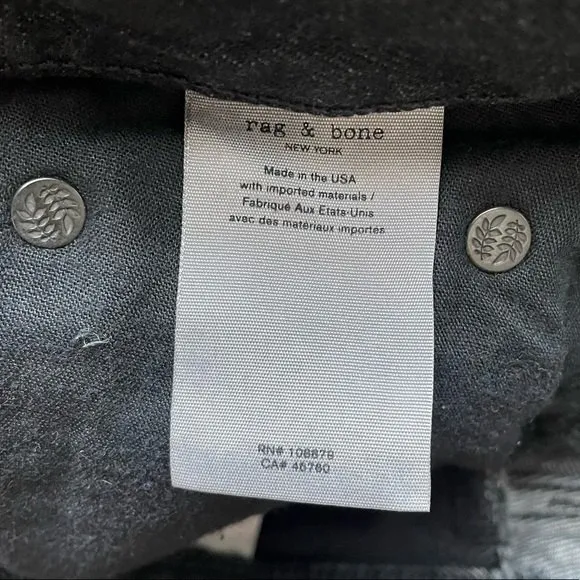 NWT Rag & Bone Maya High Rise Cutoff Jean Shorts Black Wash Denim Size 27 | 4 - Image 14