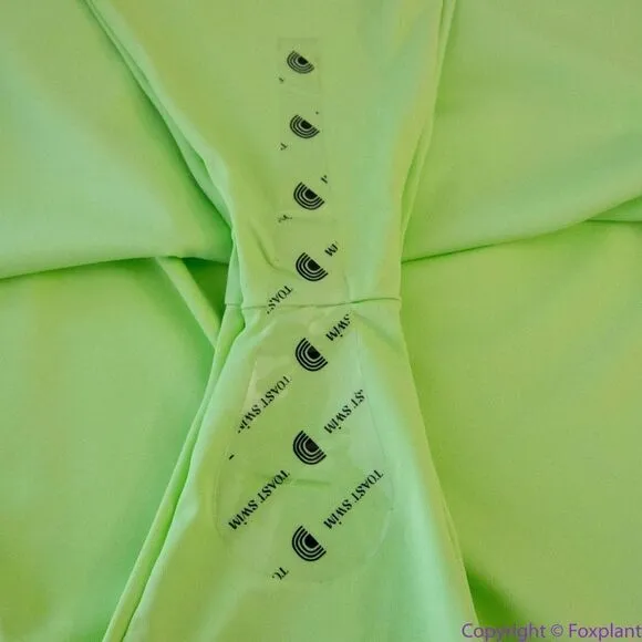 NEW Free People‎ X Toast High Hip One Piece Swimsuit - Paradise Green, L - Image 15