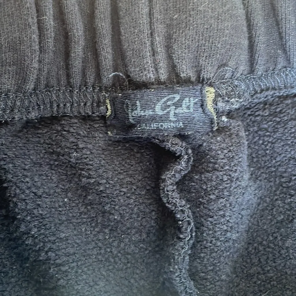 Brandy Melville John Galt Navy New York Contrast Trim Cotton Gym Shorts - Image 7