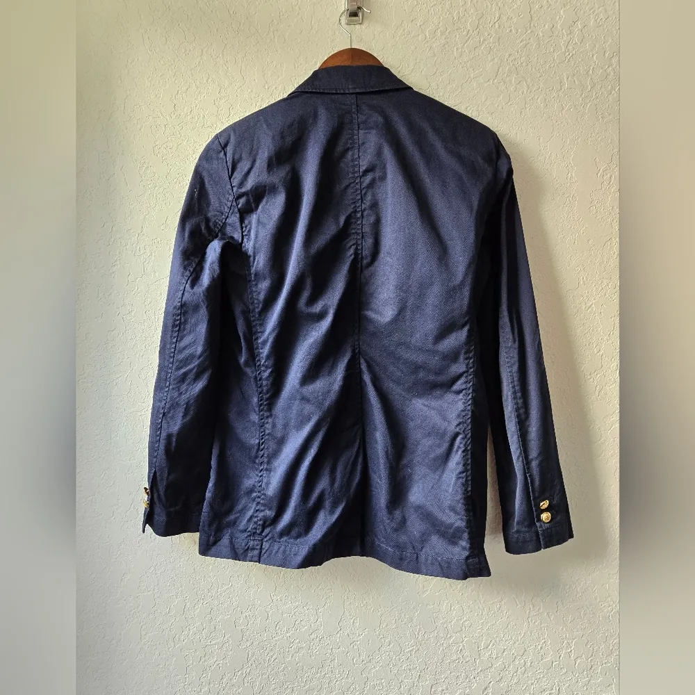 Ralph Lauren Blue Blazer Jacket with Embroidered Logo and gold buttons Small - Image 9
