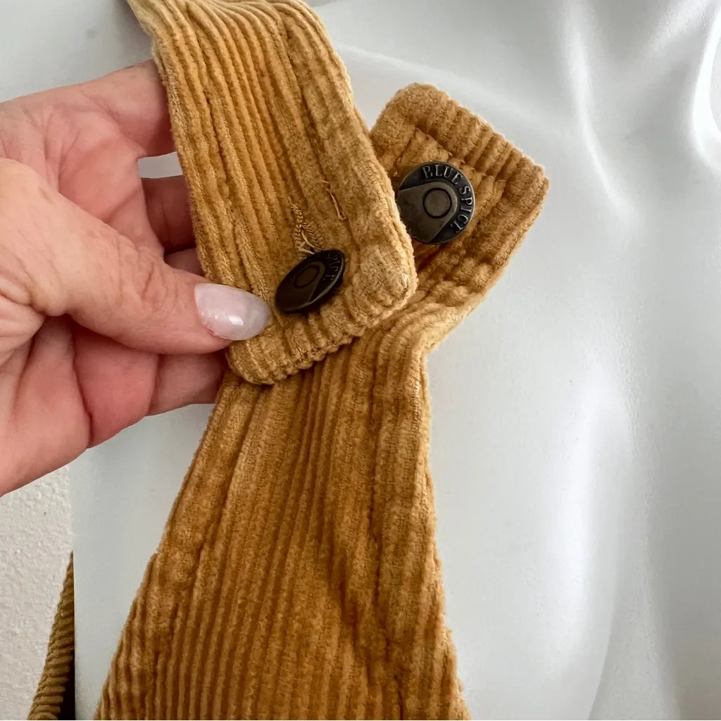 Blue Spice camel Corduroy Overall Dress - Image 6