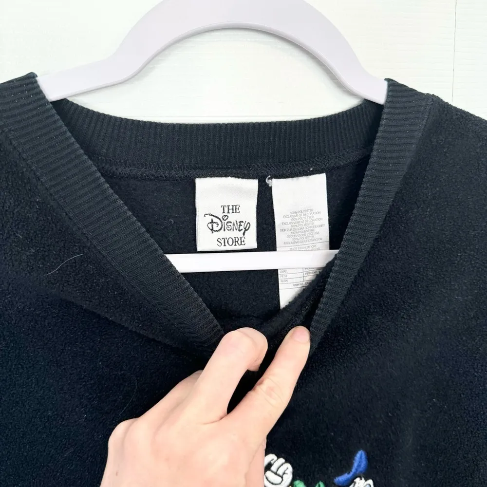Vintage Disney Originals Fleece embroidered crewneck sweatshirt SMALL - Image 2