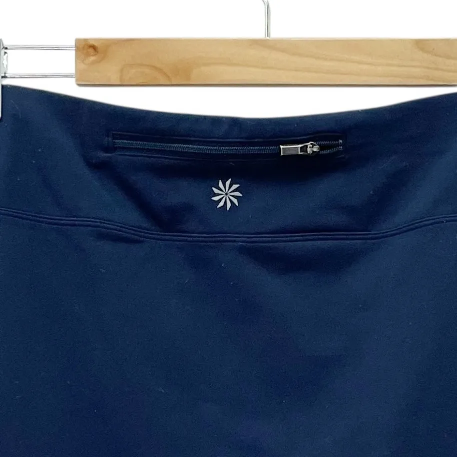 Athleta Tee Time Skort Navy Blue Sz Small Built-In Shorts Golf Pickleball Skirt - Image 6
