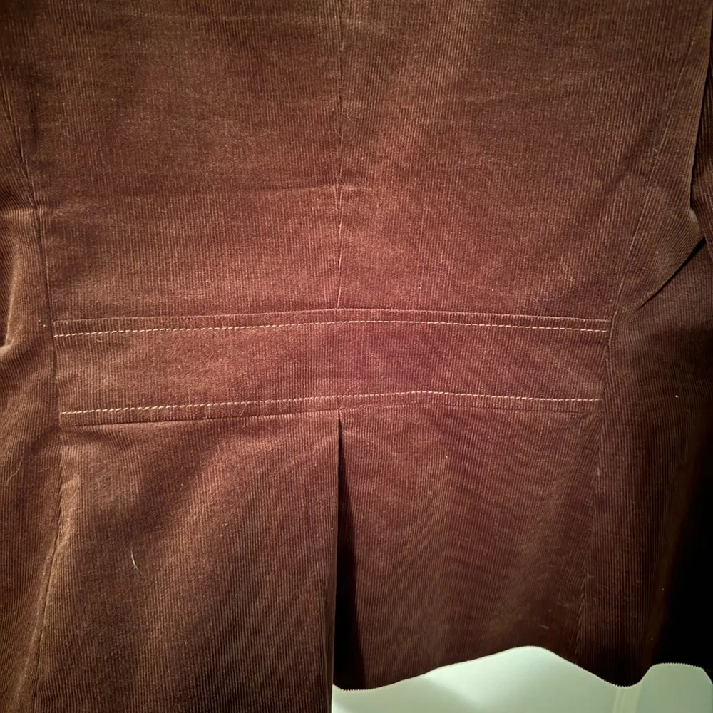 Talbots Women's 4 Button Blazer Jacket Size 4 Dark Brown Corduroy - Image 7