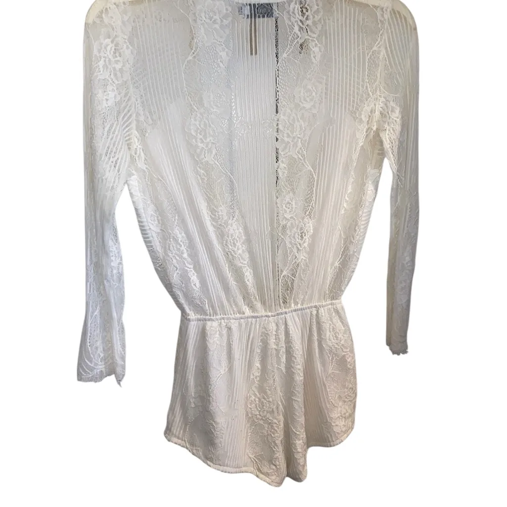 Lioness Cream Lace Festival Romper Boho Western party dress Fairy core - Image 6