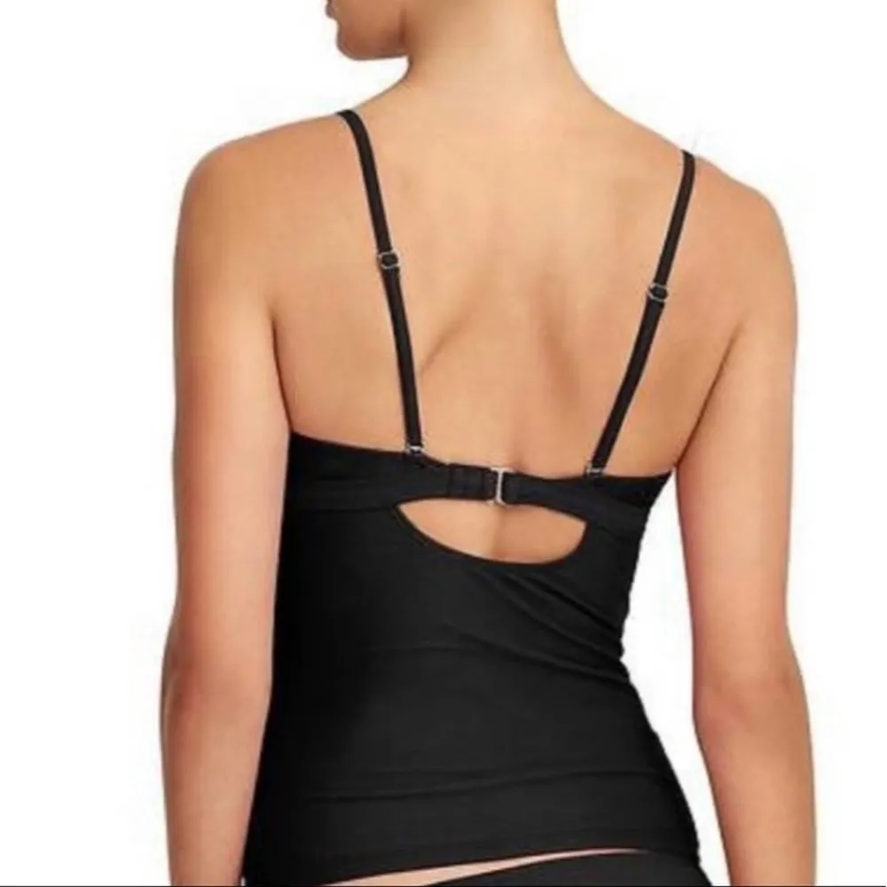 ATHLETA Royal Dress Blue Smocked Tankini Top - Image 2