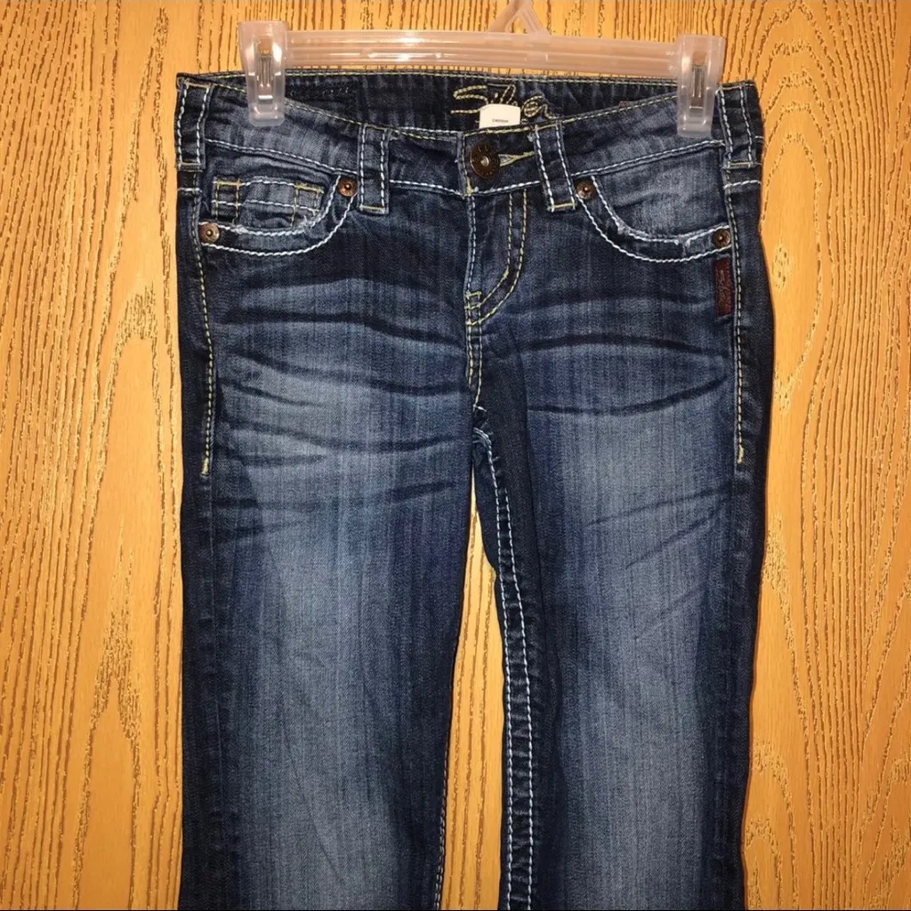 Silver Santorini Woman’s Denim Casual Capri Jeans Size W25 - Image 2