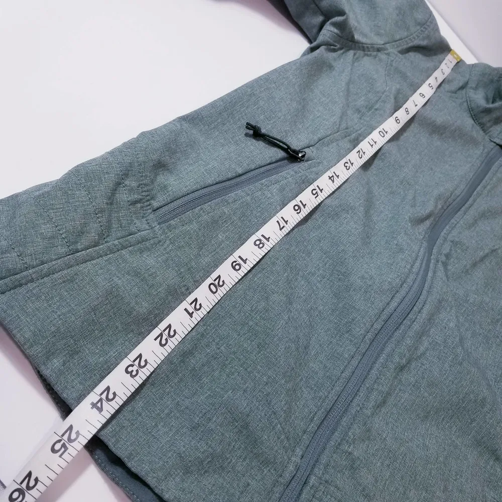 The North Face WindWall Green Jacket Zip Up Long Sleeves Pockets - Image 8