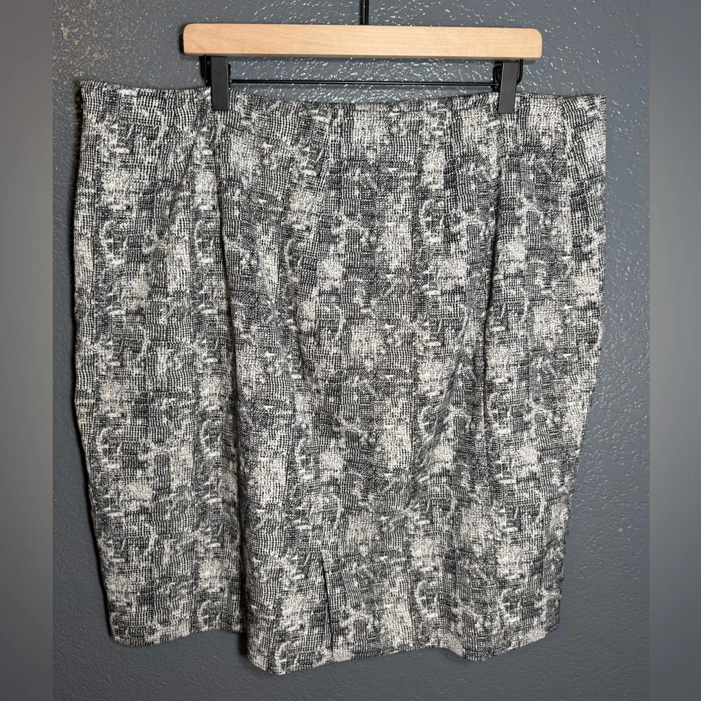 MM Lafleur New York Womens Noho Pencil Skirt Knee Italy Fabric Size 3+ Plus - Image 6