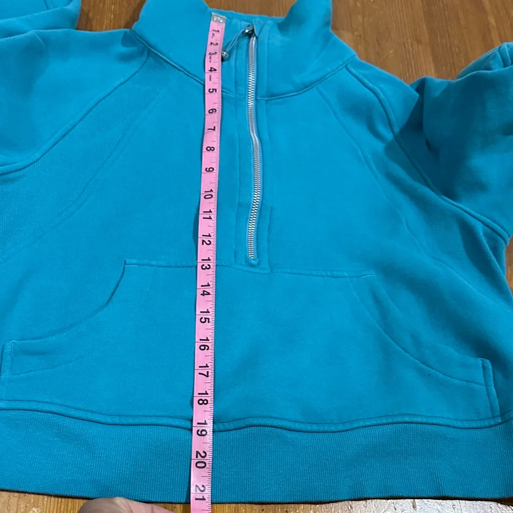 lululemon athletica Turquoise Cowl Neck Sweater - Image 9