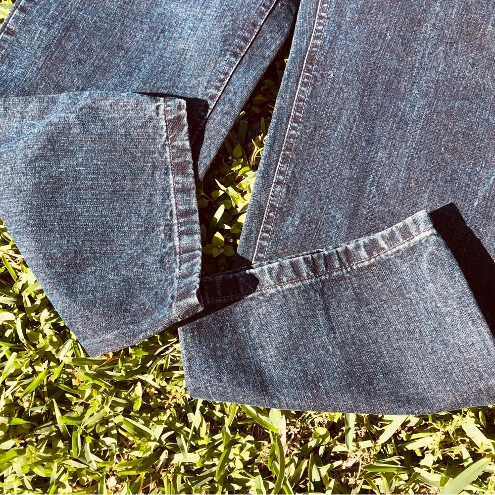 Vintage Lee High Waisted Dark Wash Mom Jeans Blue 10 P - Image 3