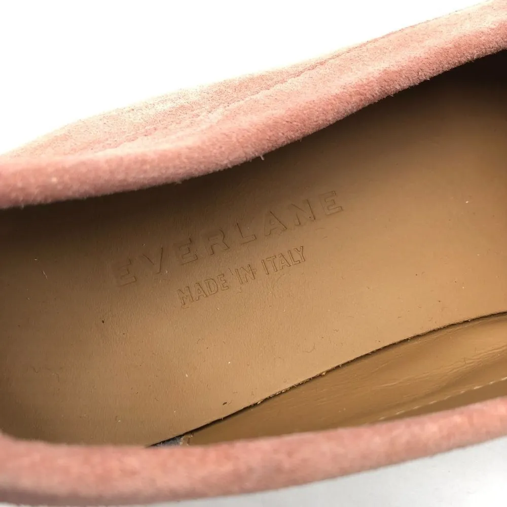 Everlane Shoes The Modern Loafer Leather Slip On Stacked Heel Pink Suede Size 6 - Image 11