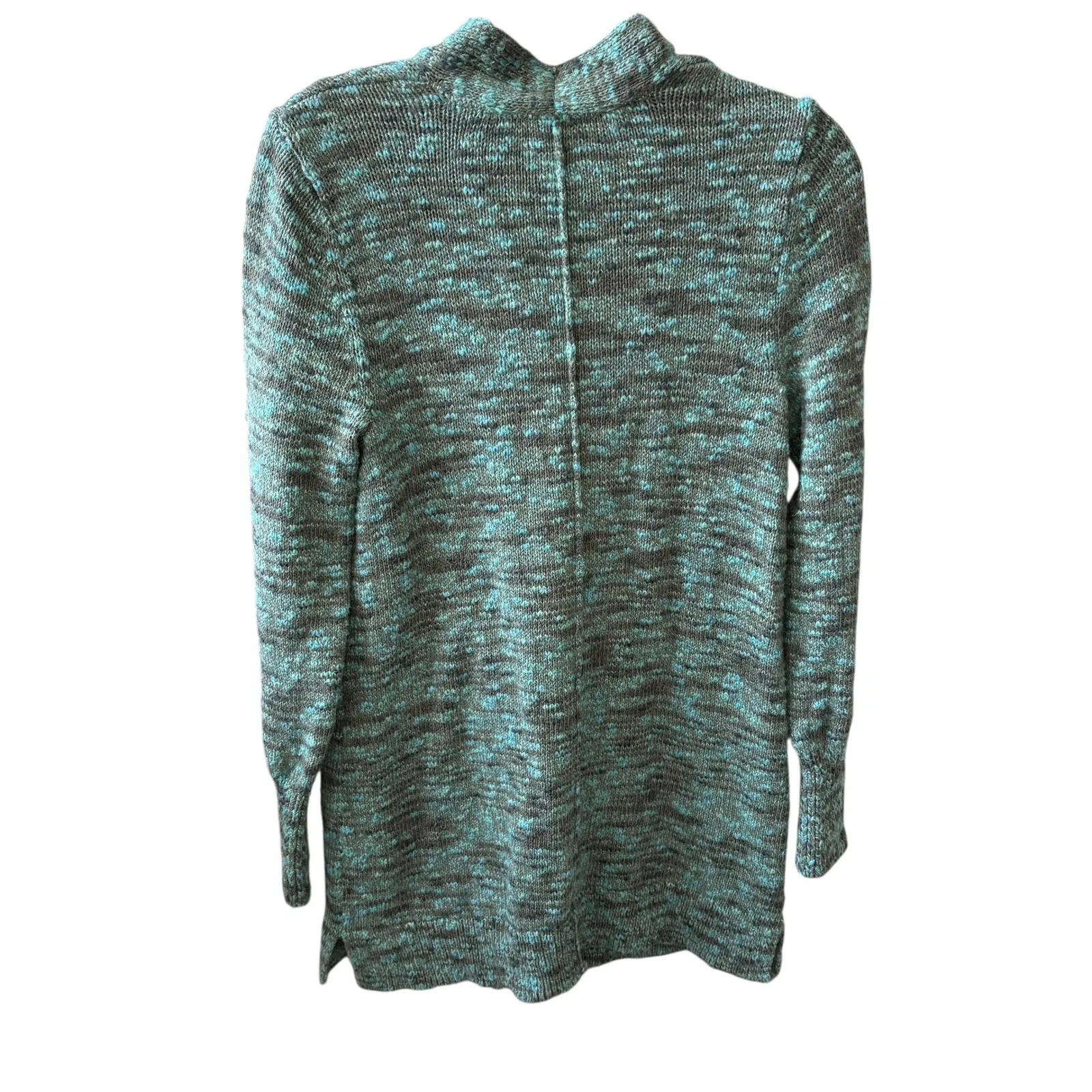 J.Jill Cotton One Button‎ Front Knit Cardigan Sweater Women's XS Green - Image 2