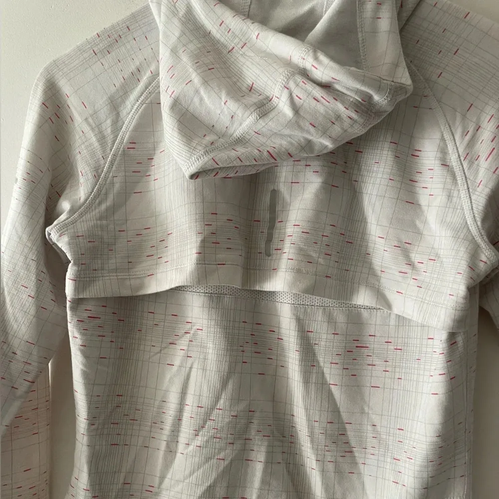 Nike White Dri Fit Running Hoodie Sweatshirt Pullover Mesh Back Detail - Image 8