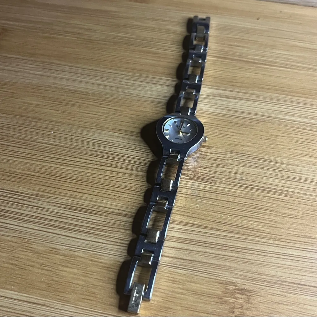 Relic Silver and Black Stainless Steel Watch - Image 4