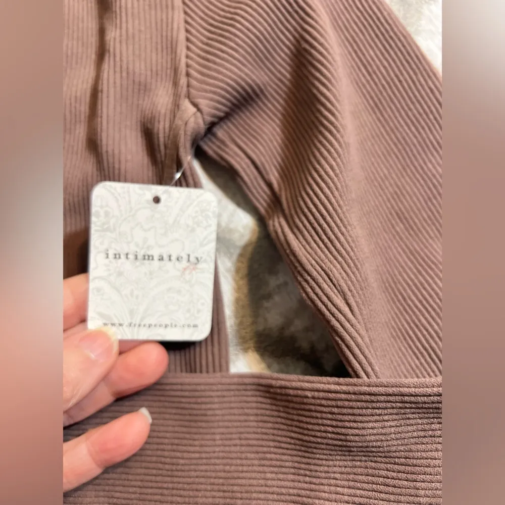 Bodysuit, Intimately Free People, NWT, Clay color, ribbed and lovely detail - Image 3