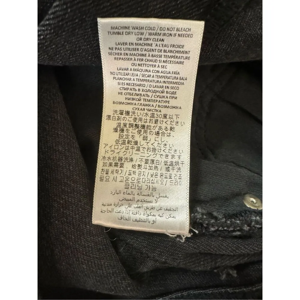 Re/DONE NWT 90s High Rise Ankle Crop in Washed Noir Size 30 - Image 7