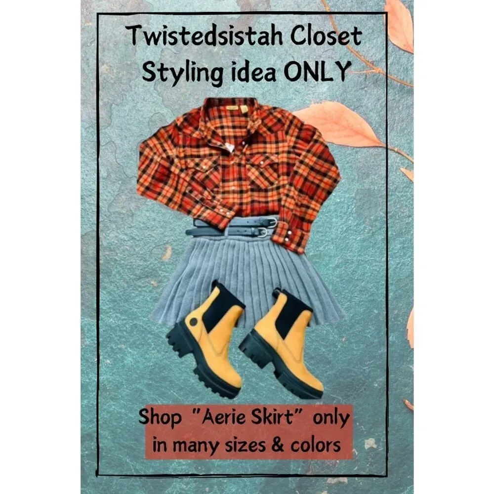 Aerie Take Charge Pink Sweater Skirt XSMALL New with tag Barbiecore Grunge - Image 4