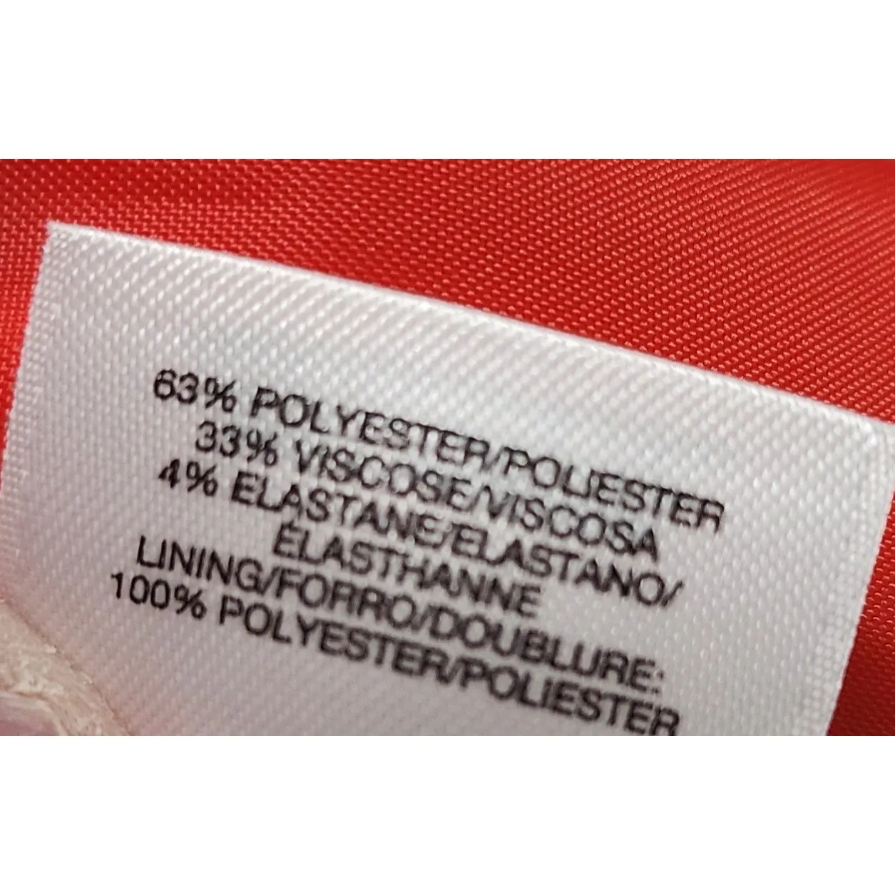 Nine West Tangerine Coral Shawl Collar Blazer Jacket Women's US 12 Stretch - Image 6