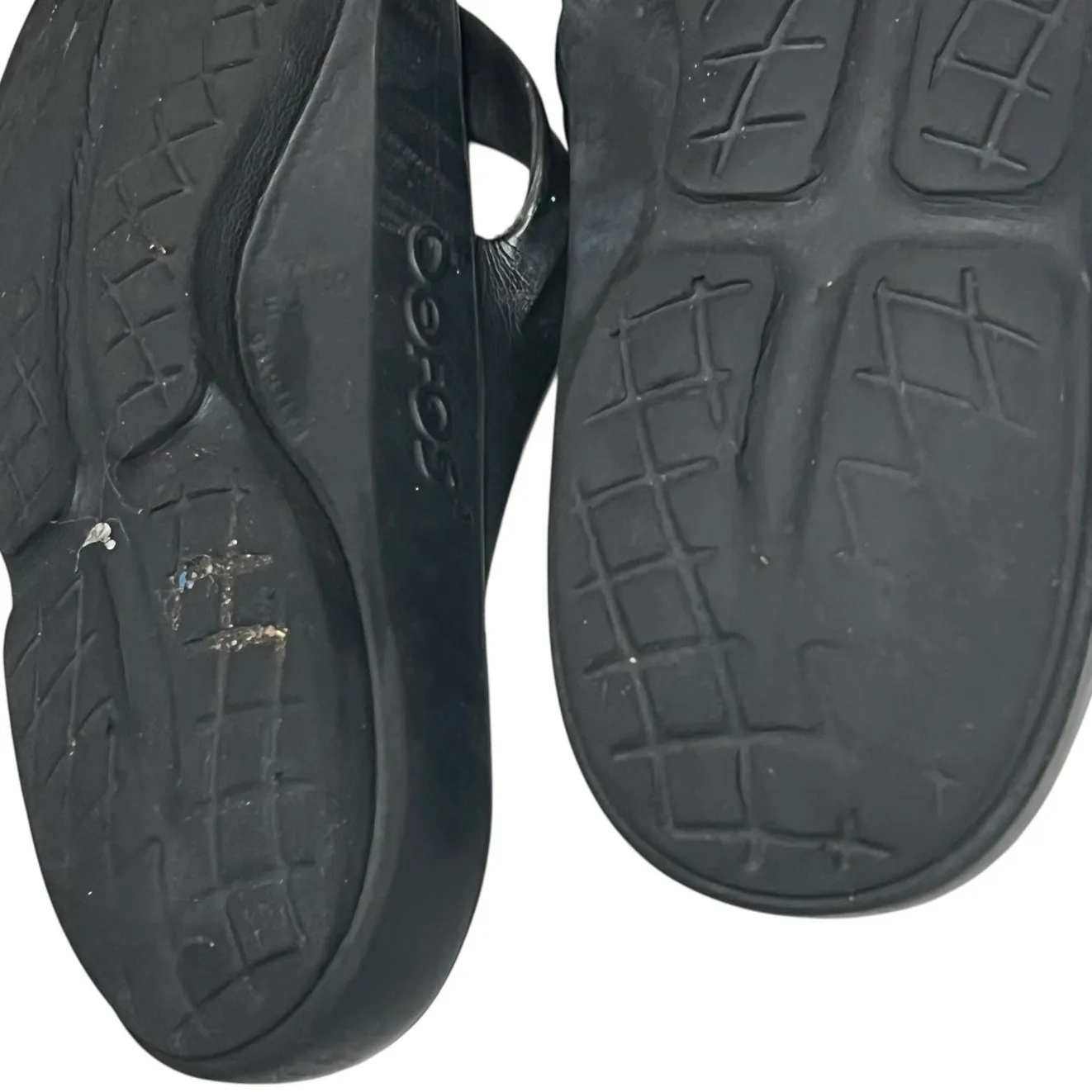 Oofos Oolala Recovery Sandals Womens 9 Black Oofoam Lightweight Comfort Casual - Image 10