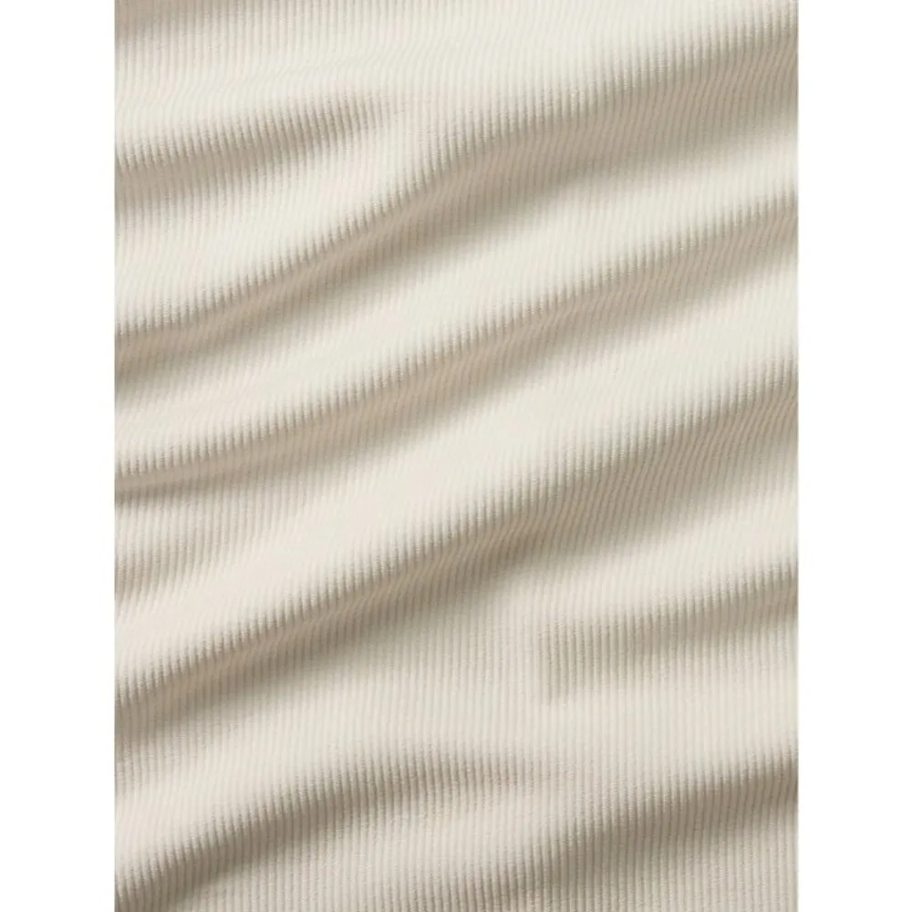 Athleta  M Seasoft Rib Tee Dress Bone Medium Regular - Image 3