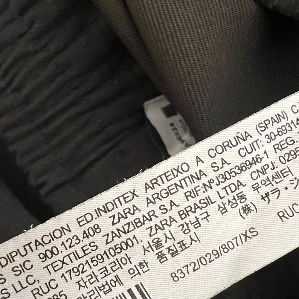 Zara  Joggers Womens Drawstring  Casual Gray Pants Size XS - Image 9