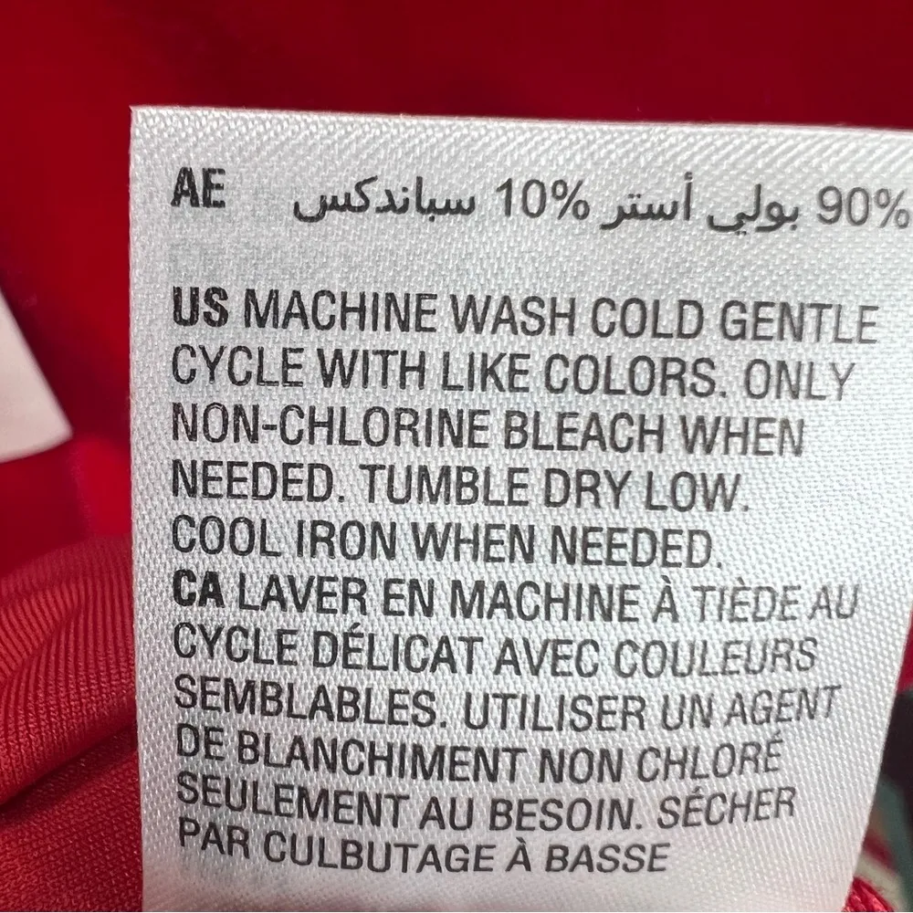 Maison Jules Medium Red Velour Long Sleeve Top with Ruffle Collar - Image 10