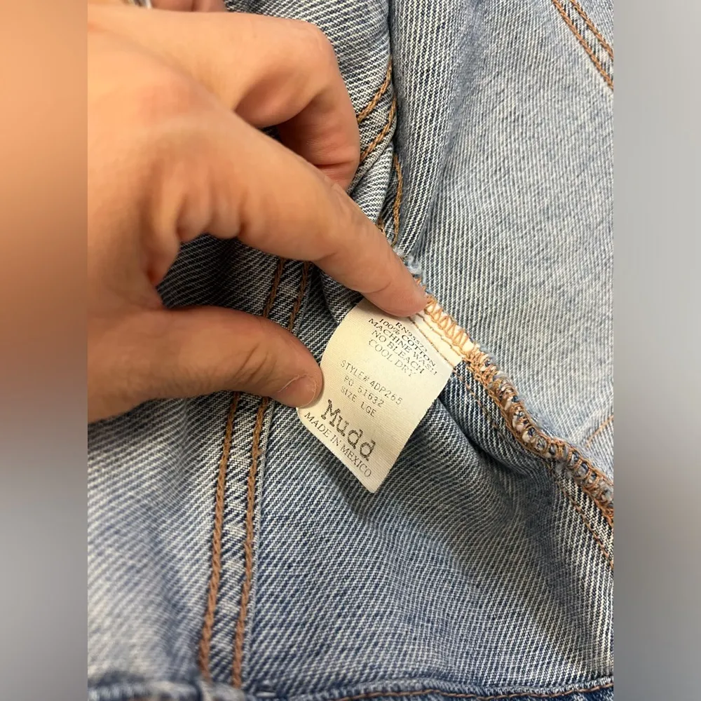 Vintage 90's Mudd Jean Jacket denim size L - Image 6