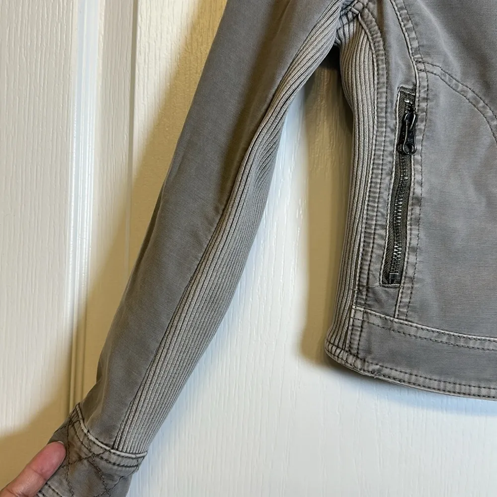 Anthropologie Marrakech Halen Moto Jacket Bottlegreen Evereve SZ XXSP EUC #2567 - Image 2